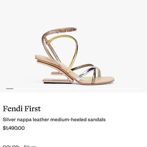 Fendi First Gold/Rose Gold Heel